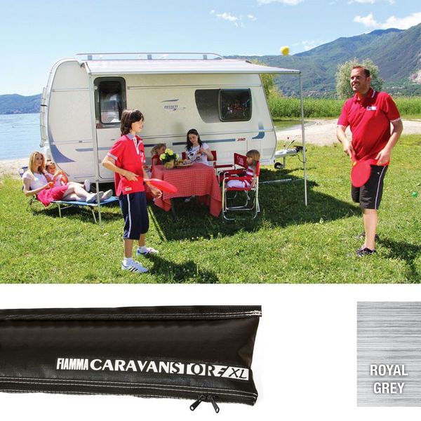 Fiamma Black Caravanstore 310 XL Grey Fabric - Letang Auto Electrical Vehicle Parts