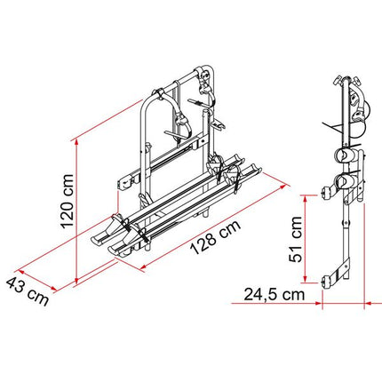 Fiamma Carry-Bike 200DJ Ducato 2001-2006 - Letang Auto Electrical Vehicle Parts