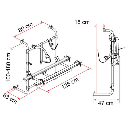 Fiamma Carry-Bike Caravan Universal - Letang Auto Electrical Vehicle Parts