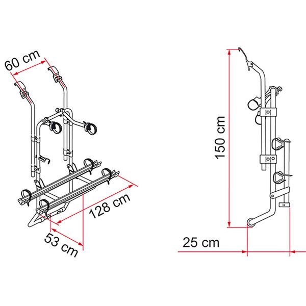 Fiamma Carry-Bike Ford Transit - Letang Auto Electrical Vehicle Parts