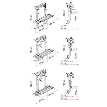 Fiamma Carry-Bike Frame Ducato 3 Bikes Aluminium - Letang Auto Electrical Vehicle Parts