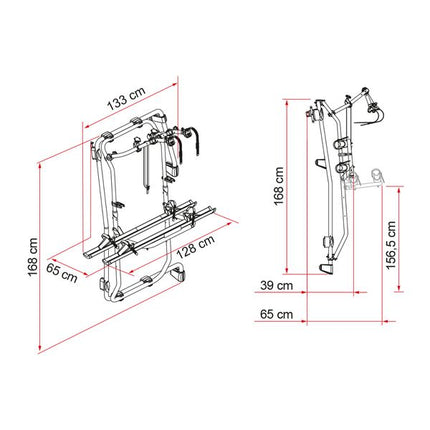Fiamma Carry-Bike Frame Sprinter E-Bike Deep Black - Letang Auto Electrical Vehicle Parts