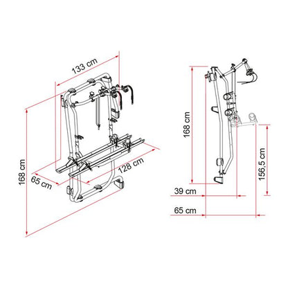 Fiamma Carry-Bike Frame Sprinter E-Bike Deep Black - Letang Auto Electrical Vehicle Parts