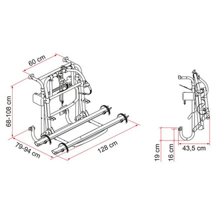 Fiamma Carry-Bike Lift 77 Blue - Letang Auto Electrical Vehicle Parts