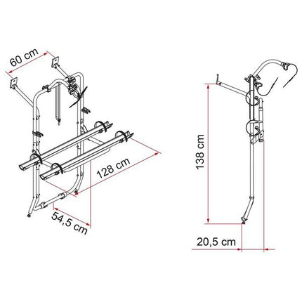 Fiamma Carry-Bike Mercedes Vito (02096-02-) - Letang Auto Electrical Vehicle Parts