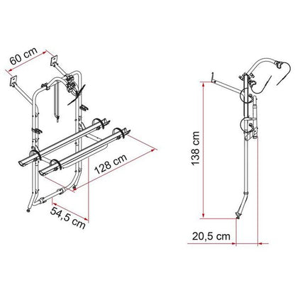 Fiamma Carry-Bike Mercedes Vito (02096-02-) - Letang Auto Electrical Vehicle Parts