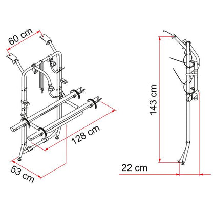 Fiamma Carry-Bike Vivaro / Trafic - Letang Auto Electrical Vehicle Parts