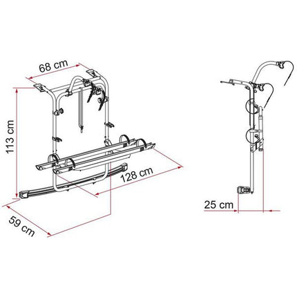 Fiamma Carry-Bike VW Caddy (02096-24-) - Letang Auto Electrical Vehicle Parts