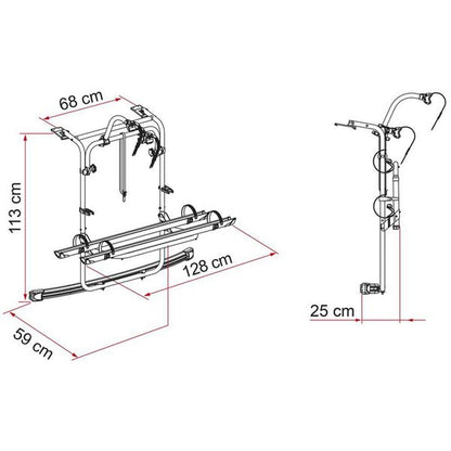 Fiamma Carry-Bike VW Caddy (02096-24-) - Letang Auto Electrical Vehicle Parts