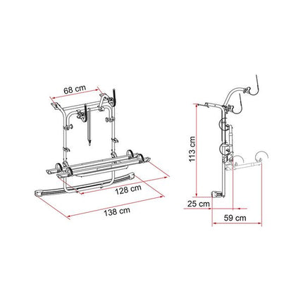 Fiamma Carry-Bike VW Caddy - Letang Auto Electrical Vehicle Parts