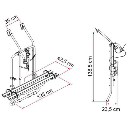 Fiamma Carry-Bike VW T4 D (02096-22-) - Letang Auto Electrical Vehicle Parts