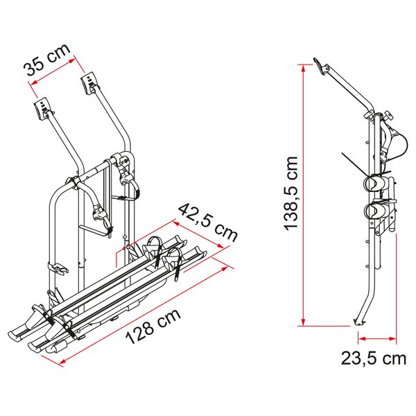 Fiamma Carry-Bike VW T4D - Letang Auto Electrical Vehicle Parts