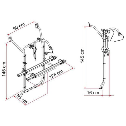 Fiamma Carry-Bike VW T5 Aluminium (02096-17-) - Letang Auto Electrical Vehicle Parts
