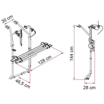 Fiamma Carry-Bike VW T5 D / T6 D (02096-79-) - Letang Auto Electrical Vehicle Parts