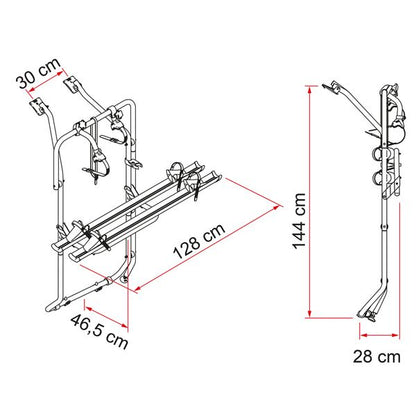Fiamma Carry-Bike VW T5 / T6D Rack Deep Black - Letang Auto Electrical Vehicle Parts