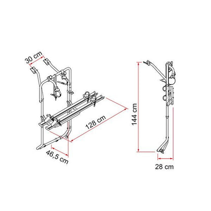 Fiamma Carry-Bike VW T6 Aluminium - Letang Auto Electrical Vehicle Parts
