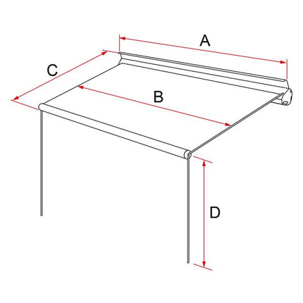 Fiamma F35pro 180 Deep Black - Royal Grey - Letang Auto Electrical Vehicle Parts