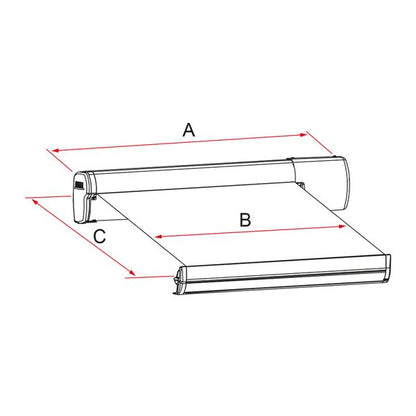 Fiamma F45 Eagle 400 Awning Polar White - Royal Grey - Letang Auto Electrical Vehicle Parts