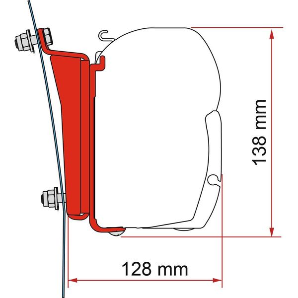 Fiamma F45 Kit Ford Transit H3 Bracket - LHD EU Vans Only (98655Z146) - Letang Auto Electrical Vehicle Parts