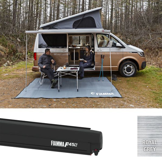 Fiamma F45s 260 Awning for VW T5/T6 & Transporter (RHD, Grey, Black) - Letang Auto Electrical Vehicle Parts