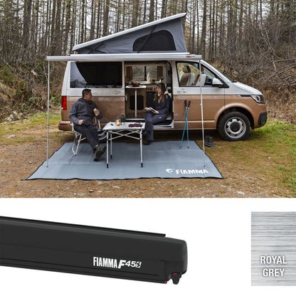 Fiamma F45s 260 Awning for VW T5/T6 & Transporter (RHD, Grey, Black) - Letang Auto Electrical Vehicle Parts