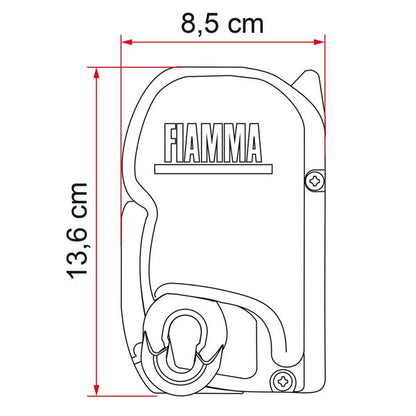 Fiamma F45S 260 PSA Deep Black Royal Grey - Letang Auto Electrical Vehicle Parts