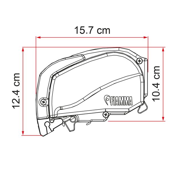 Fiamma F80L 450 Awning Polar White - Royal Grey - Letang Auto Electrical Vehicle Parts