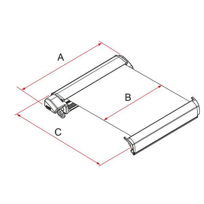 Fiamma F80L 450 Awning Titanium - Royal Blue - Letang Auto Electrical Vehicle Parts