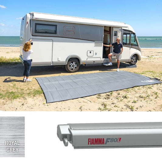 Fiamma F80L 500 Awning Titanium - Royal Grey - Letang Auto Electrical Vehicle Parts