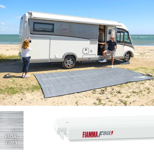 Fiamma F80L 550 Awning Polar White - Royal Grey - Letang Auto Electrical Vehicle Parts