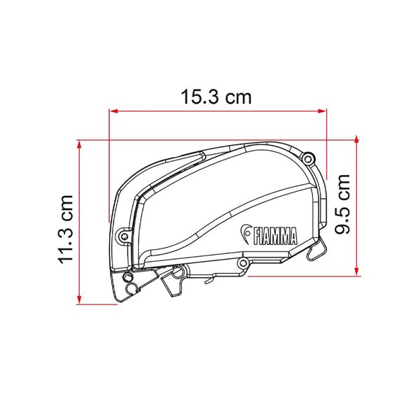 Fiamma F80s Ducato 320 Awning Deep Black Royal Grey - Letang Auto Electrical Vehicle Parts