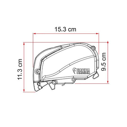 Fiamma F80S Ducato 400 Awning Deep Black Royal Grey - Letang Auto Electrical Vehicle Parts