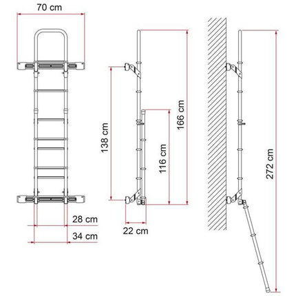 Fiamma Kit Bars Deluxe DJ For Sprinter >06/Crafter >06 <16 (08772-03-) - Letang Auto Electrical Vehicle Parts