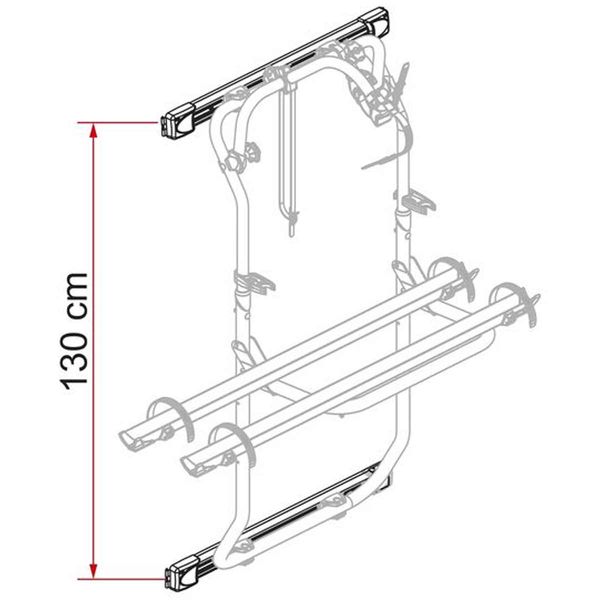 Fiamma Kit Bars Ducato >06 For Carry-Bike DJ (08754-01-) - Letang Auto Electrical Vehicle Parts