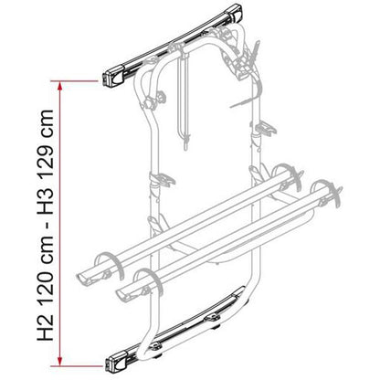 Fiamma Kit Bars Transit >14 For Carry-Bike DJ (08754-04-) - Letang Auto Electrical Vehicle Parts