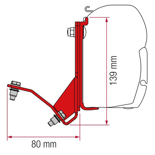 Fiamma Kit for Ducato H2 Lift Roof Hymercar Possl (98655Z028) - Letang Auto Electrical Vehicle Parts