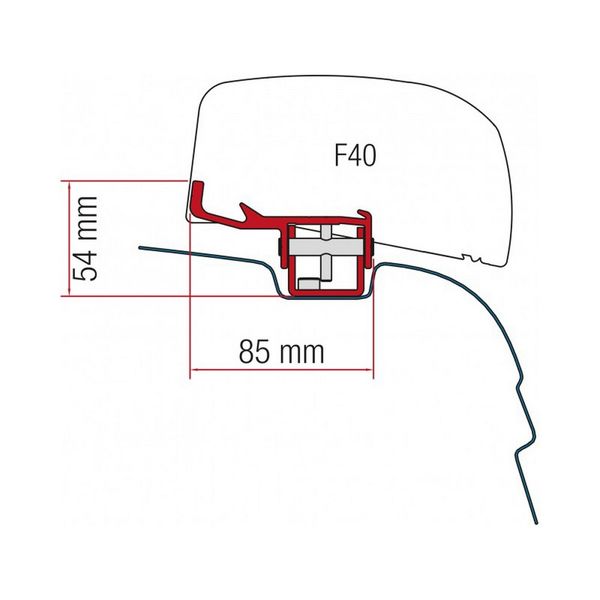 Fiamma Kit for F40 VW T5 / T6 - UK (98655Z038) - Letang Auto Electrical Vehicle Parts