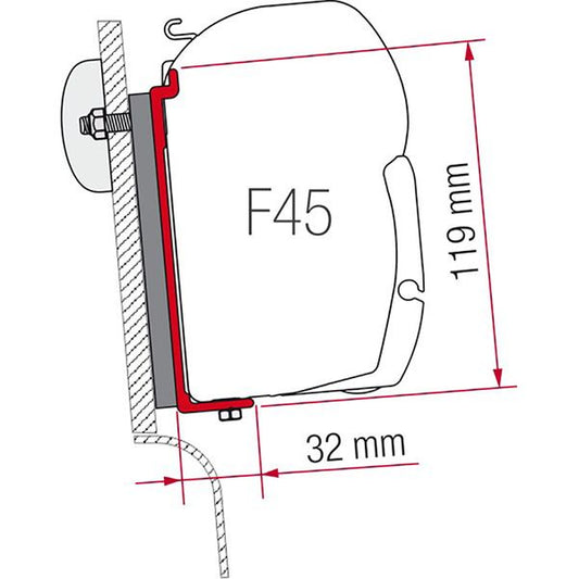 Fiamma Kit for High Roof Adapter Westfalia - Letang Auto Electrical Vehicle Parts