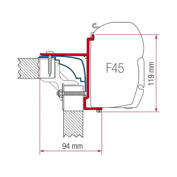 Fiamma Kit for Laika Ecovip Burstr Hobby - Letang Auto Electrical Vehicle Parts