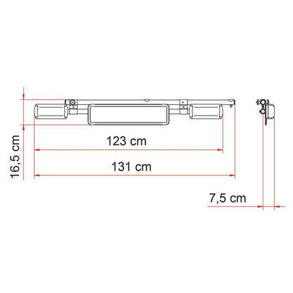 Fiamma Licence Plate Carrier (06146C01-) - Letang Auto Electrical Vehicle Parts