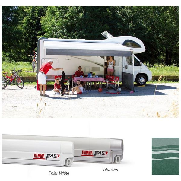 Fiamma Polar White F45L 450 Awning Evergreen Fabric - Letang Auto Electrical Vehicle Parts