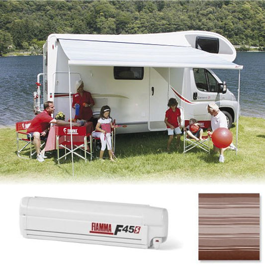 Fiamma Polar White F45S 190 Awning Royal Grey Fabric - Letang Auto Electrical Vehicle Parts