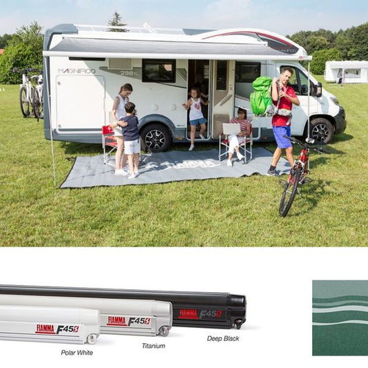 Fiamma Polar White F45S 260 Awning Evergreen Fabric - Letang Auto Electrical Vehicle Parts