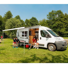 Fiamma Polar White F80S 290 Royal Grey Fabric - Letang Auto Electrical Vehicle Parts