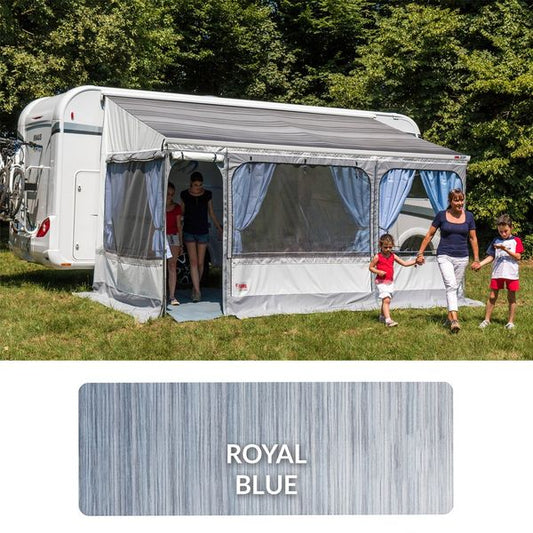 Fiamma Polar White Zip Top 300 Royal Blue Fabric - Letang Auto Electrical Vehicle Parts