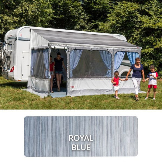 Fiamma Polar White Zip Top 400 Royal Blue Fabric - Letang Auto Electrical Vehicle Parts