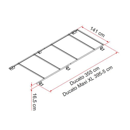 Fiamma Roof Rail Ducato Deep Black - Letang Auto Electrical Vehicle Parts