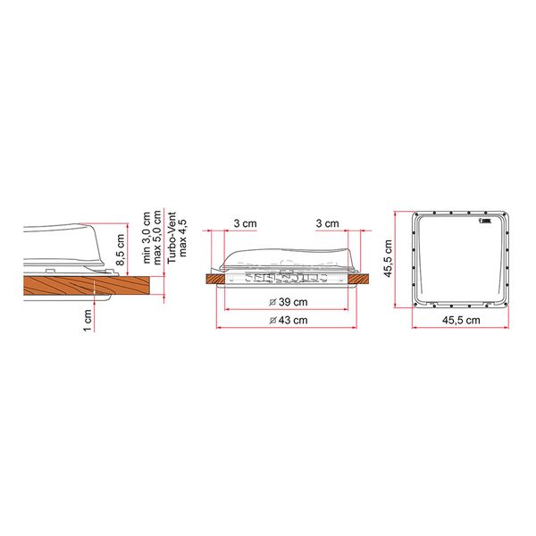 Fiamma Rooflight Turbo-Vent Premium White - Letang Auto Electrical Vehicle Parts