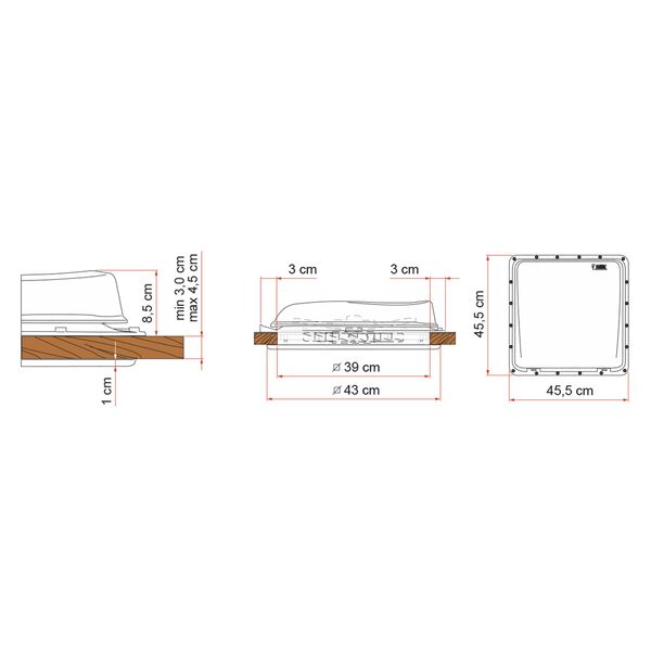 Fiamma Rooflight Turbo-Vent White - Letang Auto Electrical Vehicle Parts