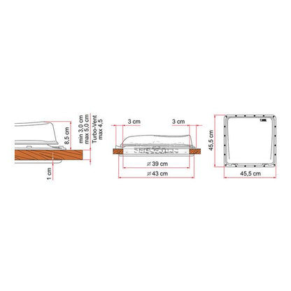 Fiamma Rooflight Vent Crystal - Letang Auto Electrical Vehicle Parts